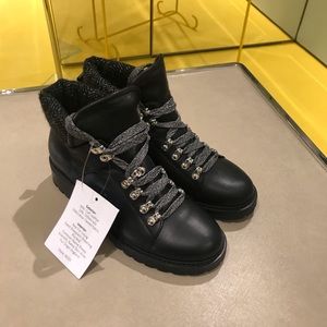Leather Combat Boots